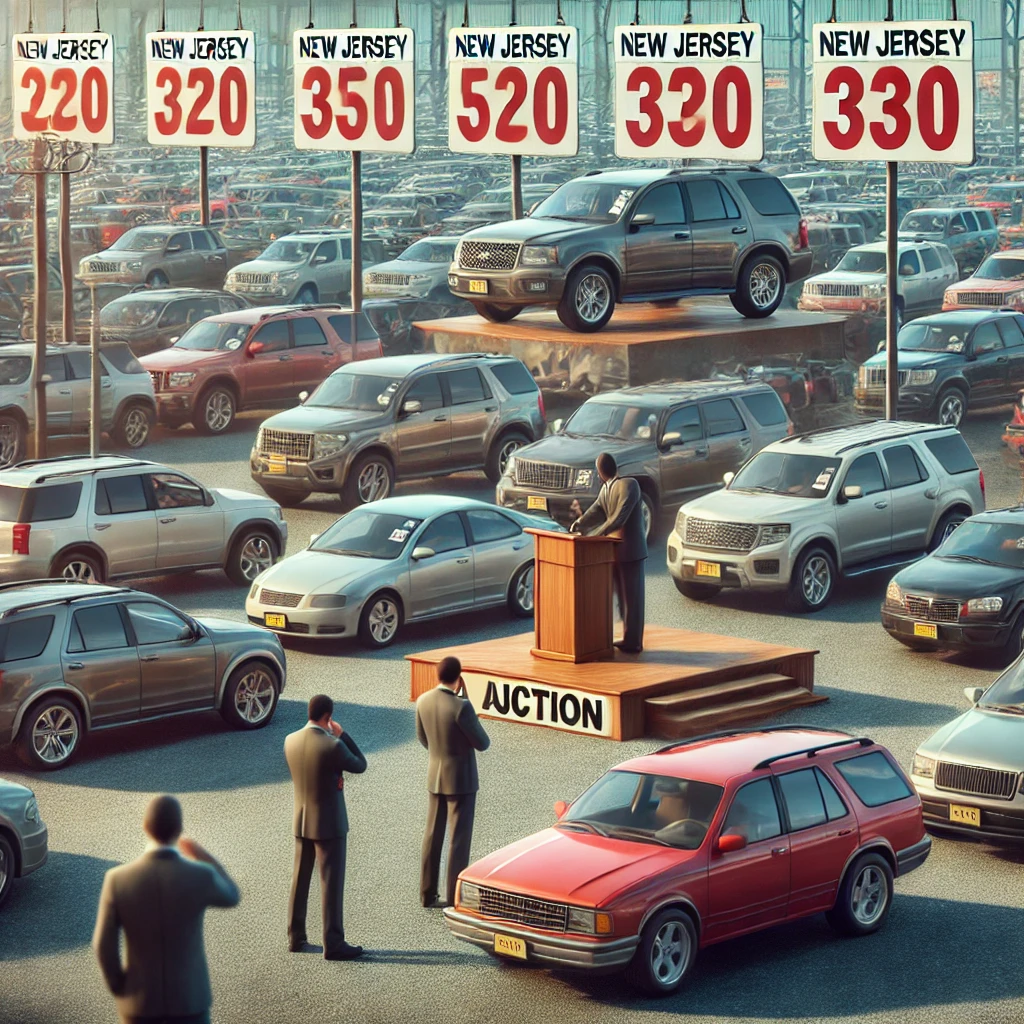 Venta de vehiculos usados en New Jersey - Subasta de carros en New Jersey con múltiples ofertas de vehículos usados, incluyendo opciones por menos de $3,000 y autos 4x4