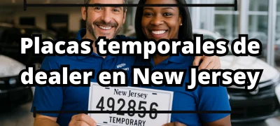 Placas temporales de dealer en New Jersey