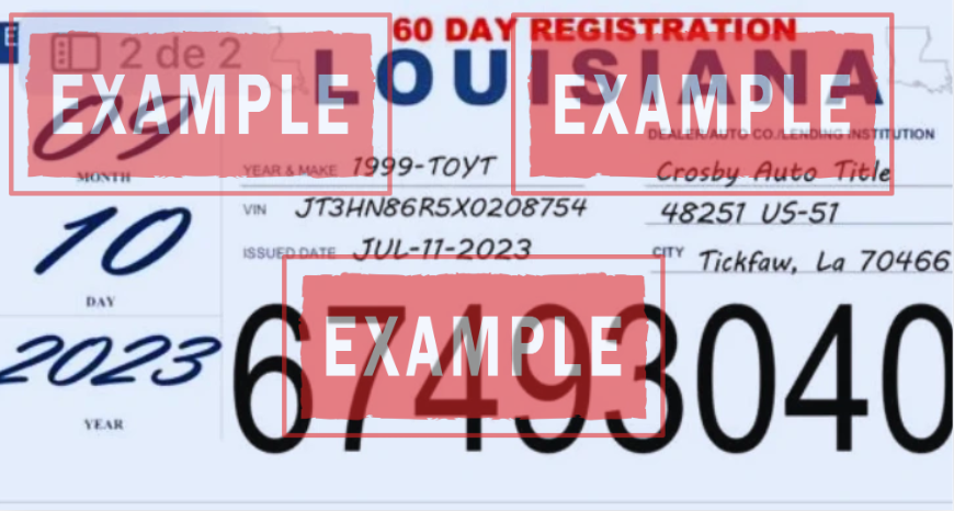 La placa temporal en Louisiana es un marcador físico, generalmente impreso en papel o cartón resistente, que debe ser colocado y fijado de forma visible en la parte trasera del vehículo. Cuando el placas temporales de dealer Louisiana te entrega este documento provisional, este actúa como tu placas provisionales Louisiana por el periodo de vigencia (30, 60 o 90 días), indicando que has iniciado el proceso de como sacar placas temporales Louisiana de manera legal ante la OMV. Es crucial que el marcador no esté dañado o cubierto para evitar problemas con la policía.