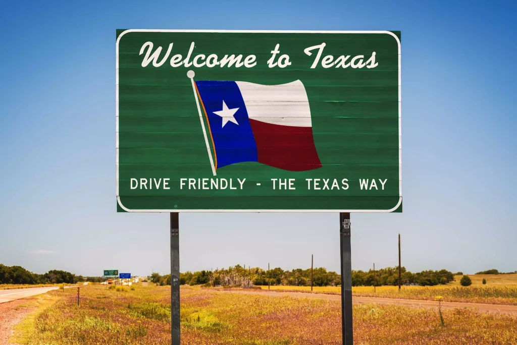 Placas temporales Texas